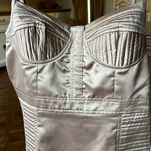 Oscar the Third Corset Dress in Nude 100% Silk Sz S - Picture 4 of 16